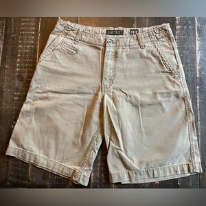 Old Navy Men's Khaki Flat-Front Chino Shorts
